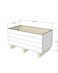 Painted pine planter boxes - choose your paint colour to match your aesthetic
