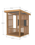 Hut Cubby House - with Doors and Windows