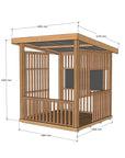 Hut Cubby House - with Doors and Windows