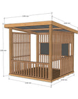 Hut Cubby House - with Doors and Windows