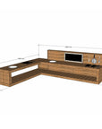 Large Hardwood Timber L Shaped Mud Kitchen with Stovetop and Sink