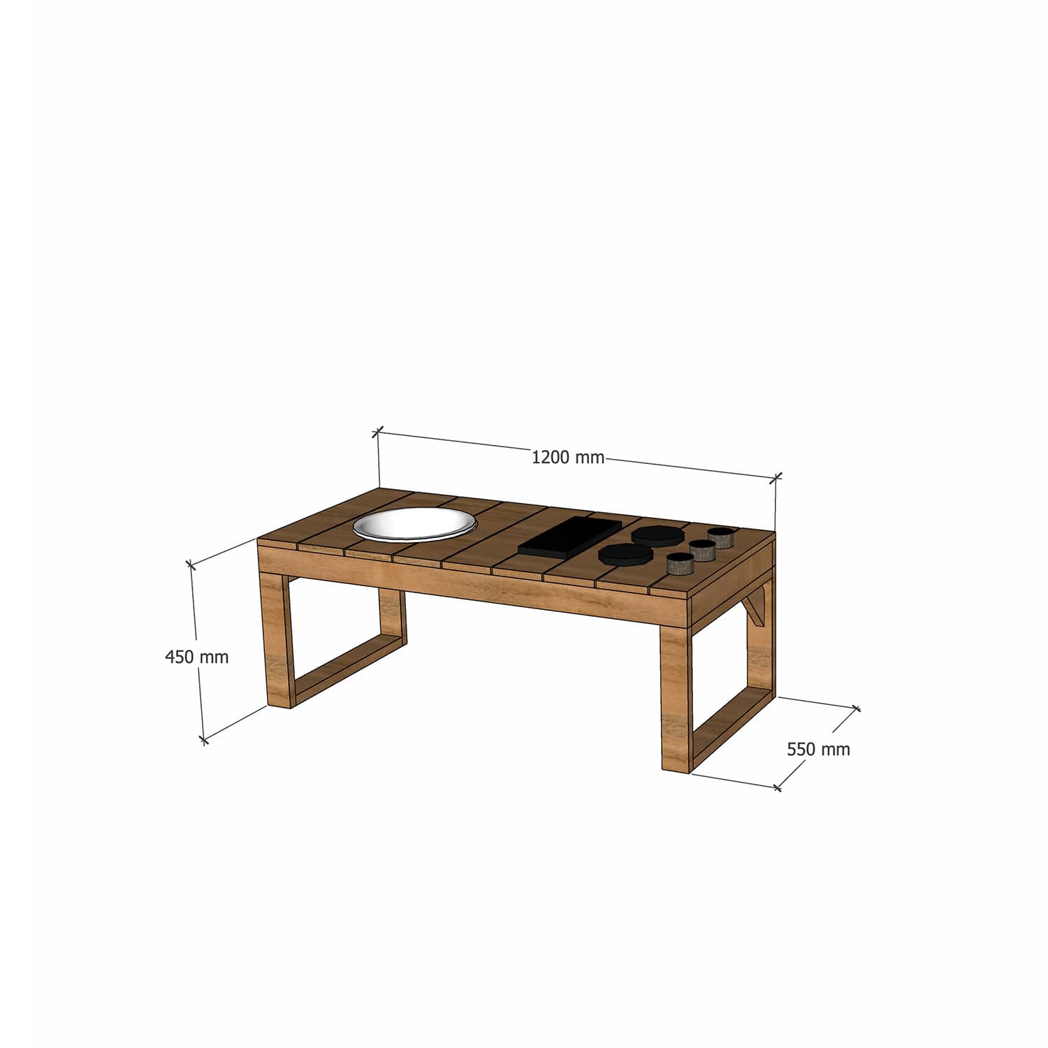 Outdoor Kids' Mud Kitchens (Oiled)