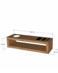 Thermory mud kitchen 1800mm wide and 450mm bench height