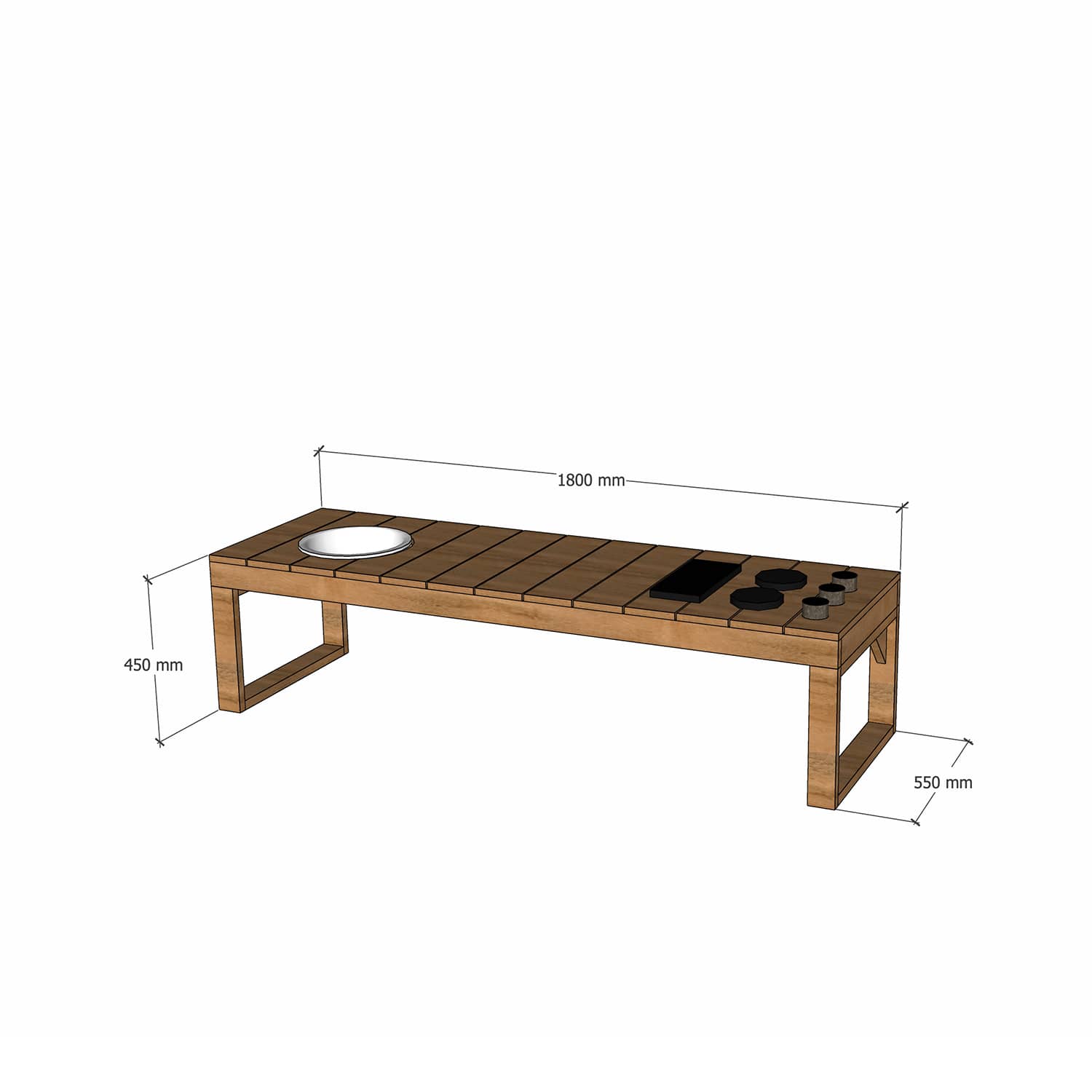 Outdoor Kids' Mud Kitchens (Oiled)