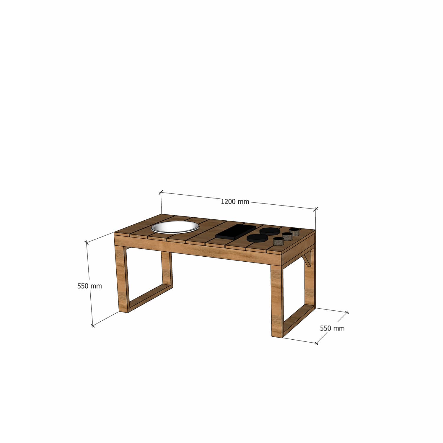 Outdoor Kids' Mud Kitchens (Oiled)