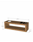 Thermory mud kitchen 1800mm wide and 550mm bench height