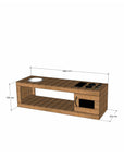 Thermory mud kitchen with oven 1800mm wide and 550mm bench height