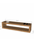 Thermory mud kitchen 2400mm wide and 550mm bench height