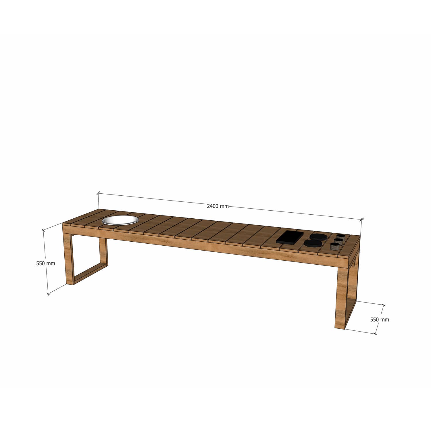 Outdoor Kids' Mud Kitchens (Oiled)