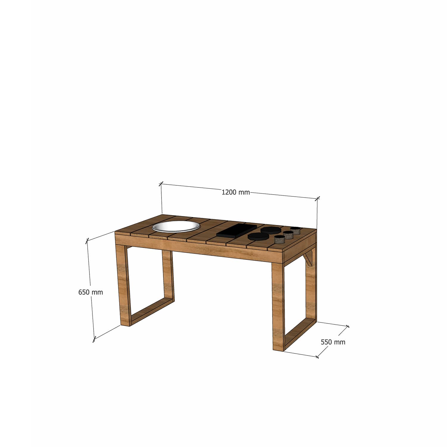Outdoor Kids' Mud Kitchens (Oiled)