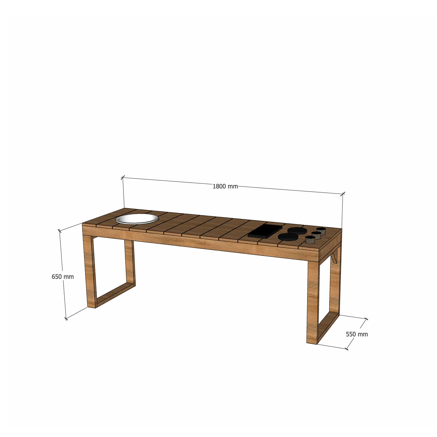 Outdoor Kids' Mud Kitchens (Oiled)