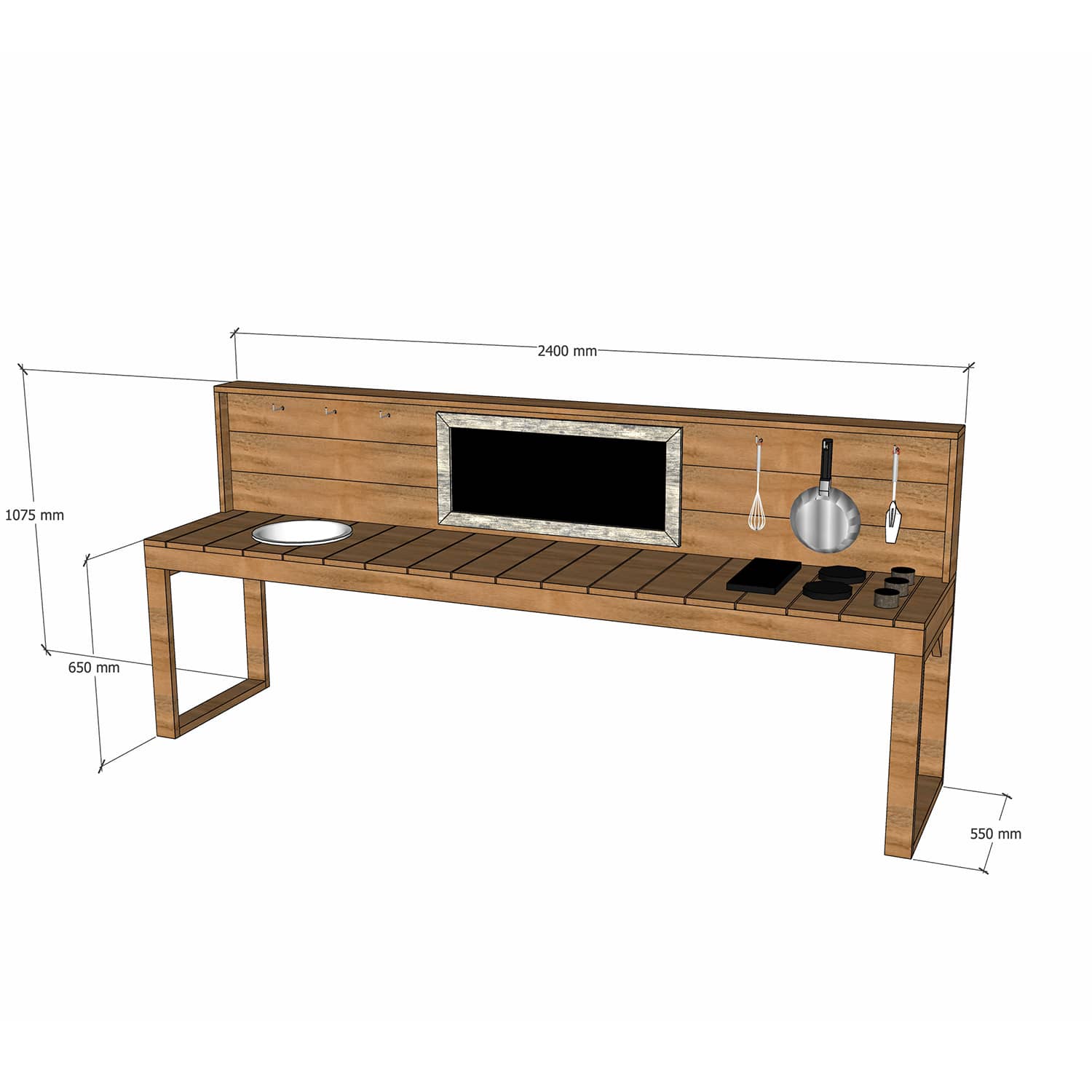 Outdoor Kids' Mud Kitchens (Oiled)