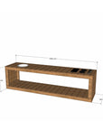 Thermory mud kitchen 2400mm wide and 650mm bench height