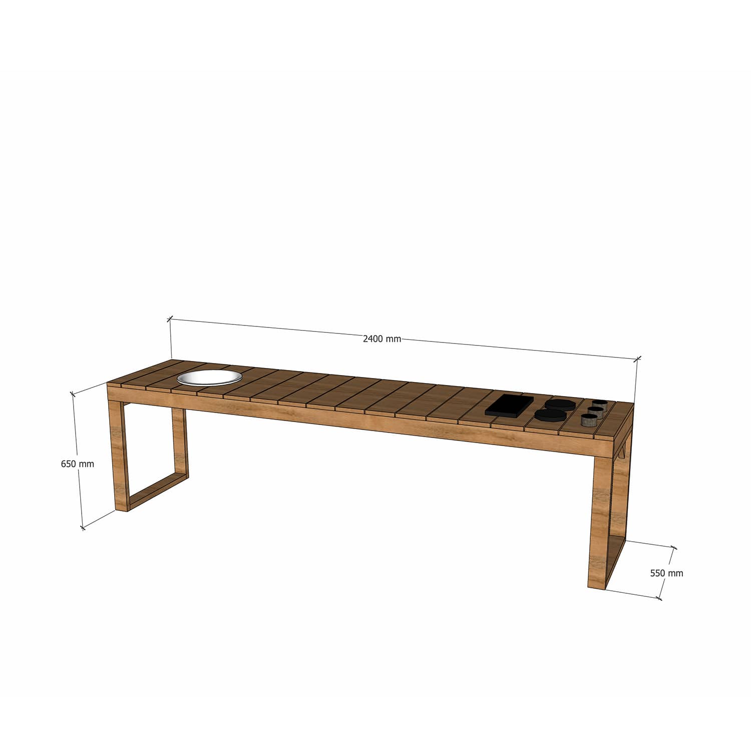 Outdoor Kids' Mud Kitchens (Oiled)