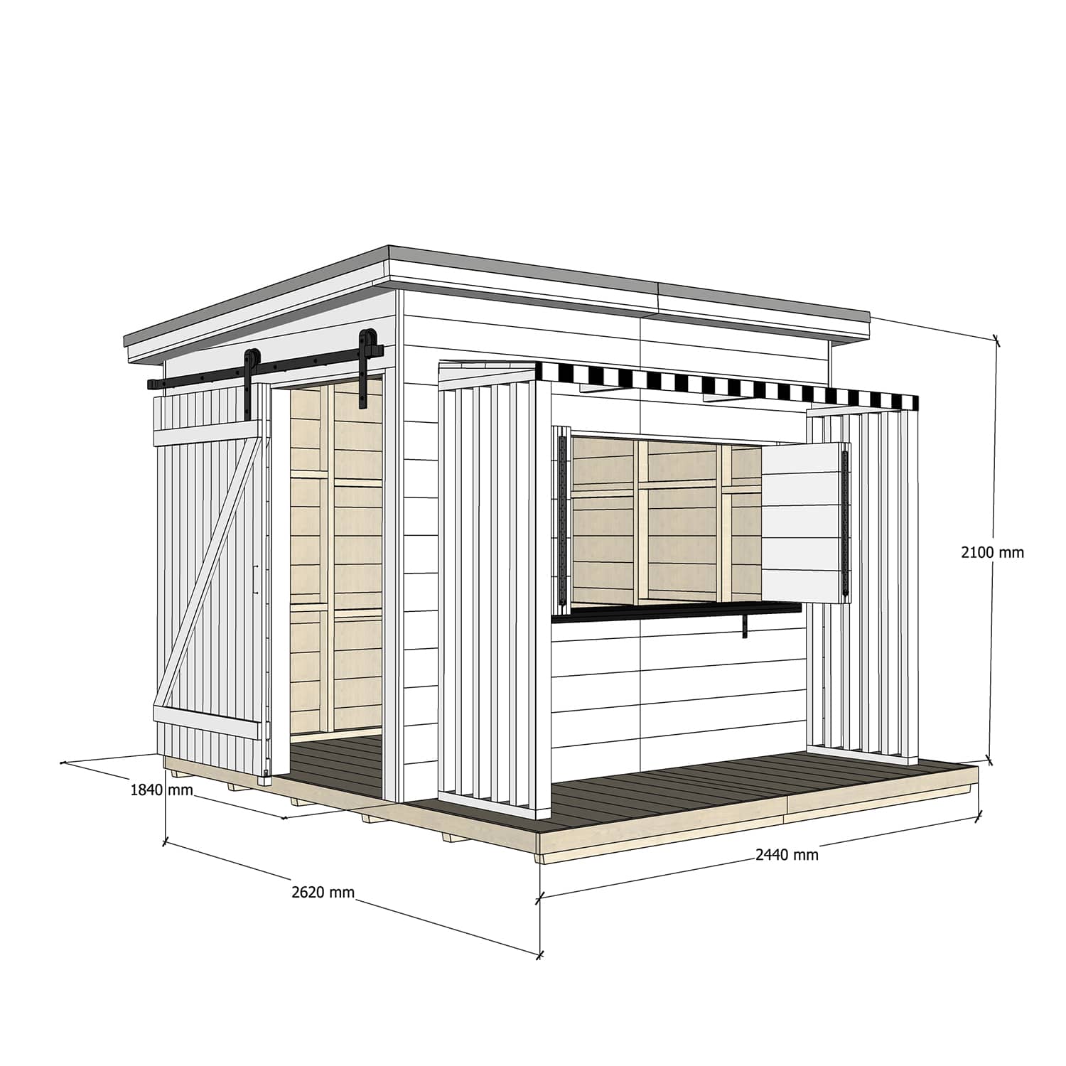 Mister Zimi Cubby House - 'Mini Zimi' - Residential