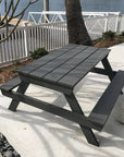 Castle and Cubby Painted Pine Timber Kids Picnic Table Small