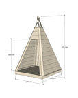 Timber Teepee Cubby Houses
