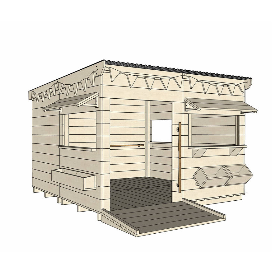 Commercial Signature Style: Accessible Flat Roof Cubby Houses