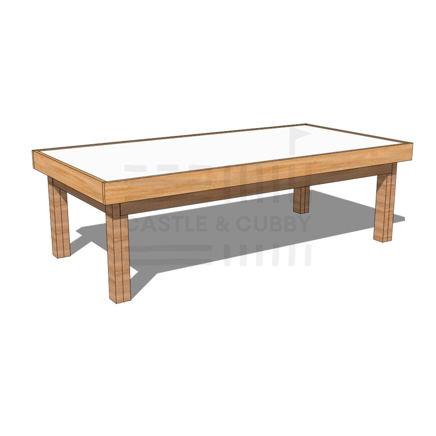 Hardwood arts and craft table 1800 x 900mm and 550mm height