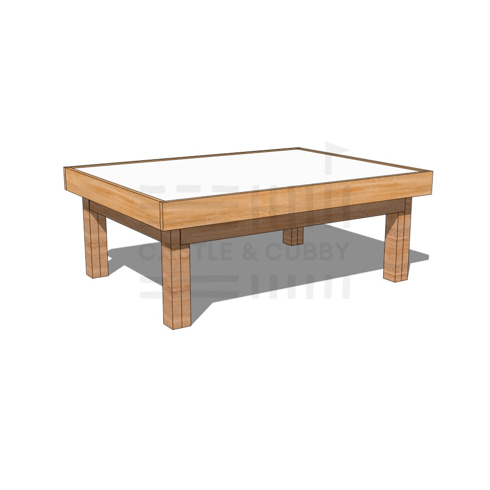 Hardwood arts and craft table 900 x 1200mm and 450mm height