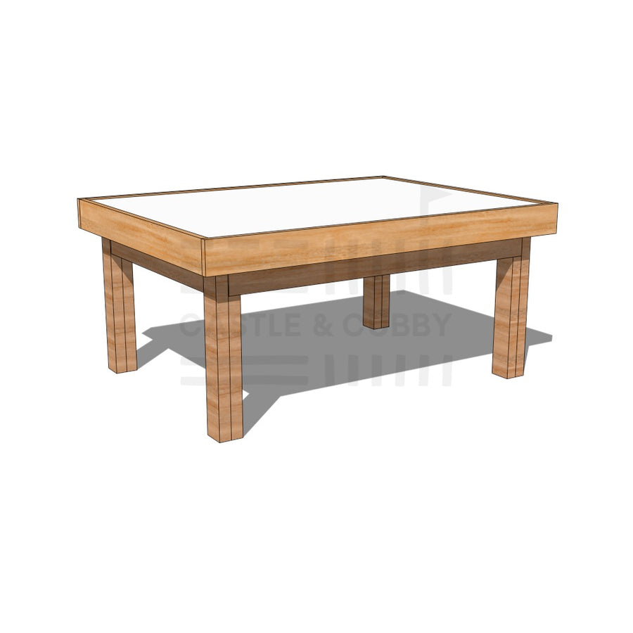Hardwood arts and craft table 900 x 1200mm and 550mm height