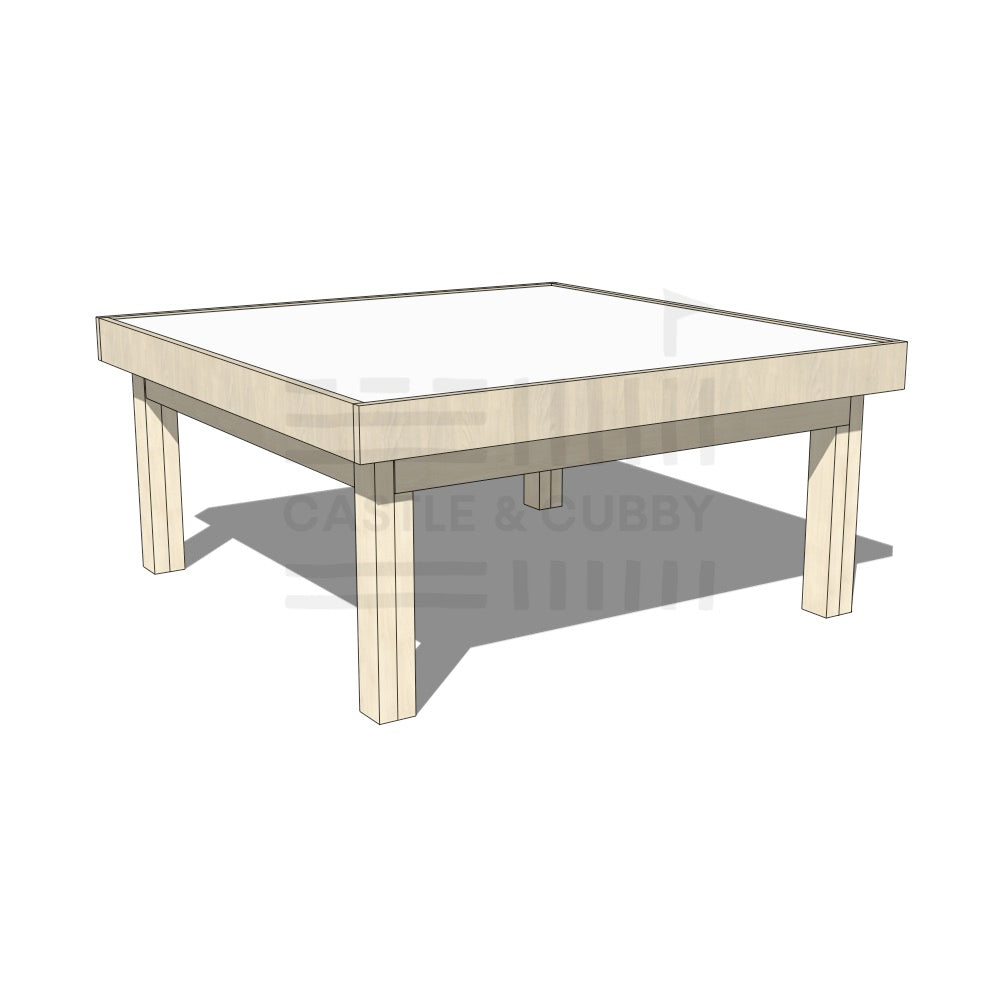 Pine arts and craft table 1200 x 1200mm and 550mm height