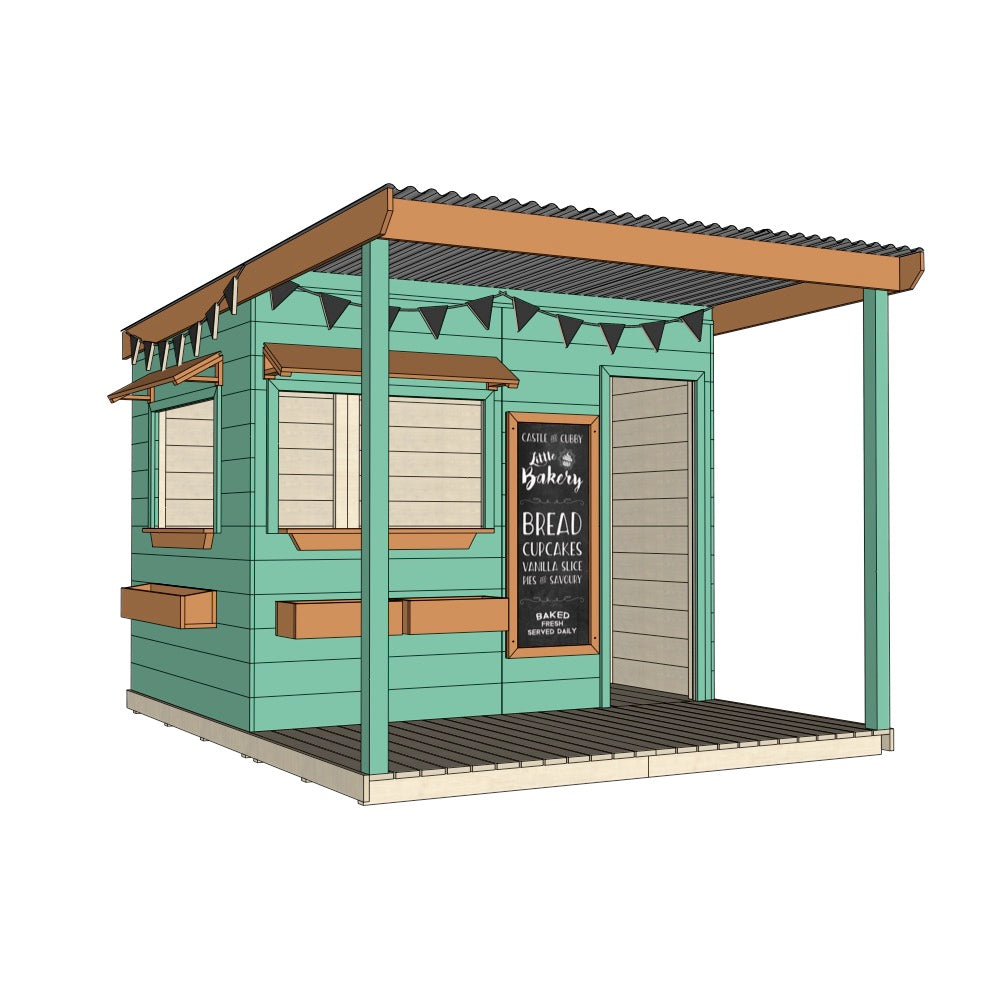 Bakery Cubby House with Front Verandah