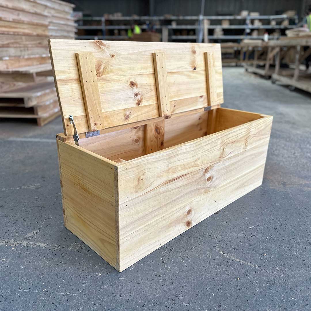 Timber Bench Seat Storage BOx - Made in Australia by Castle & Cubby. 