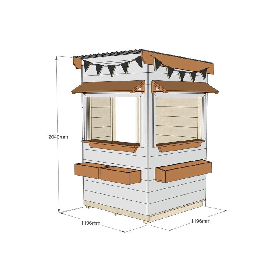 Village Cafe Cubby House for Primary School or Commercial Play Area ...