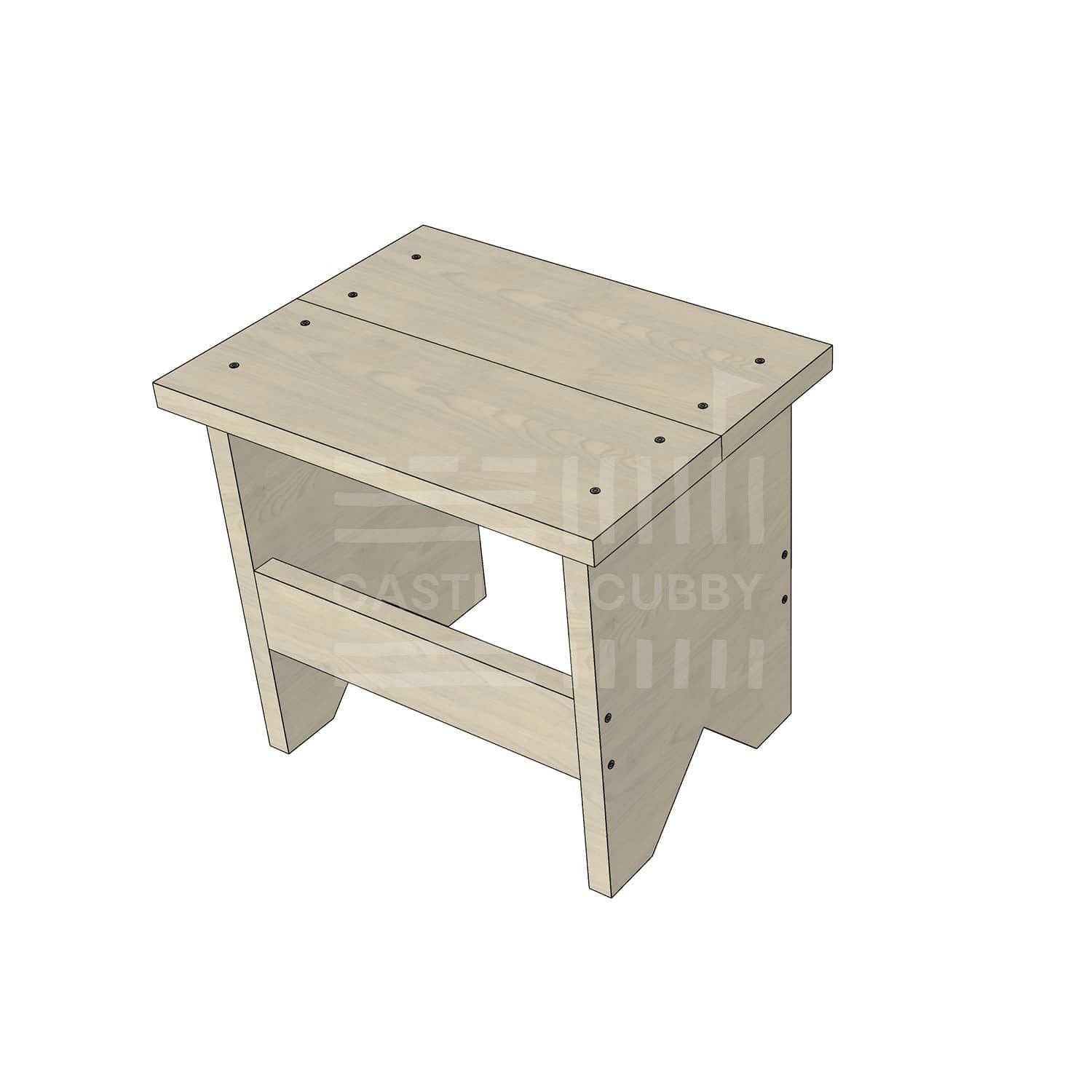 Wooden standard size carpenter stool