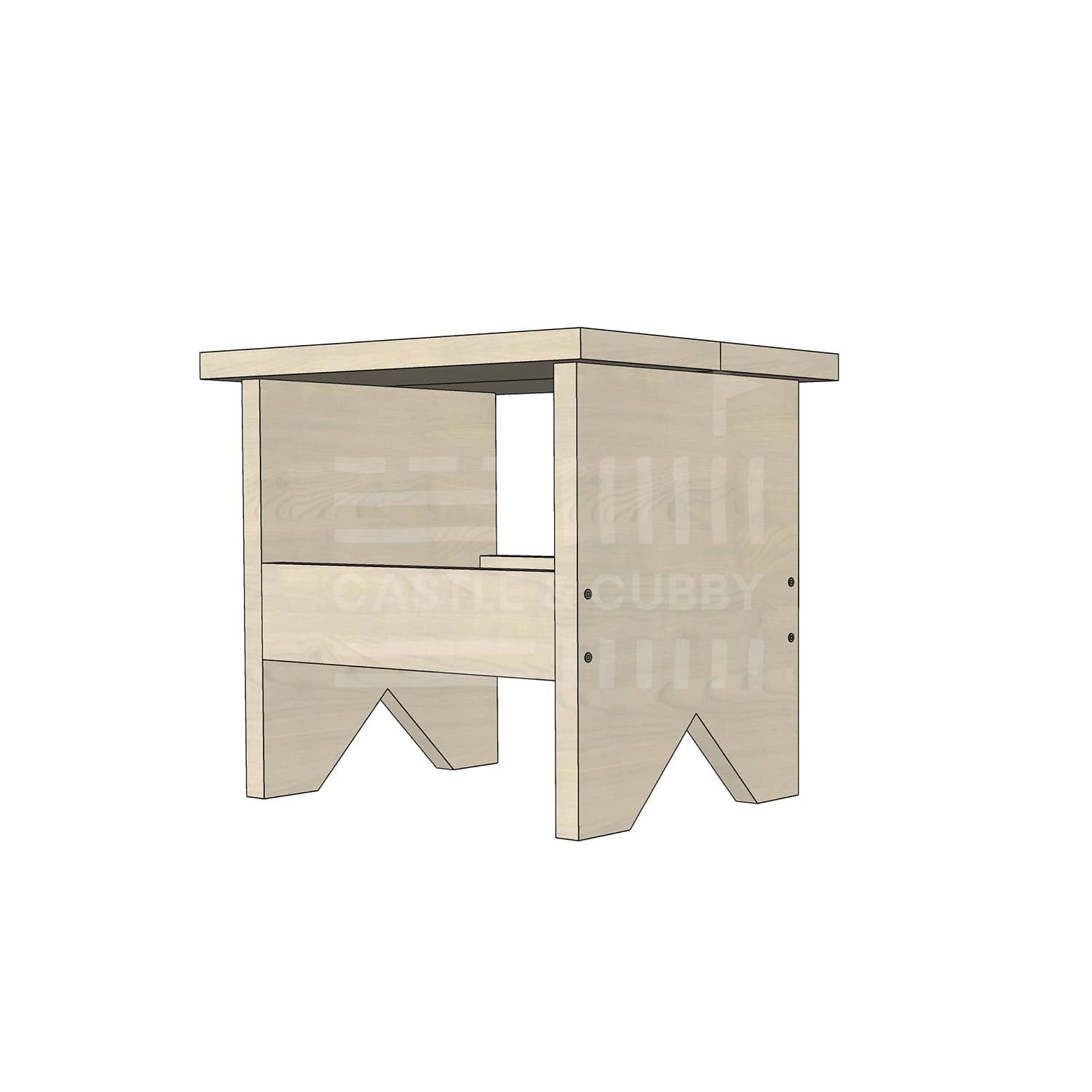 Timber standard size carpenter stool
