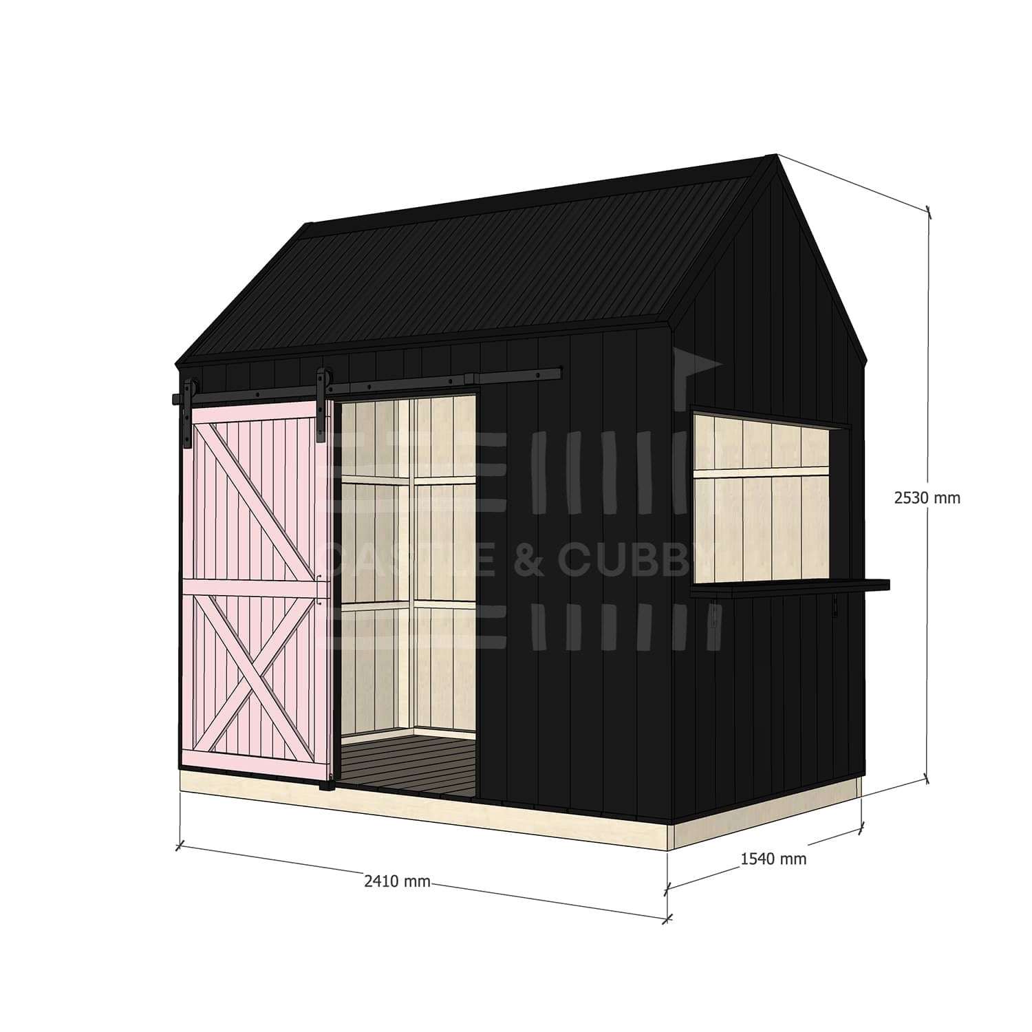Barn Cubby House - Commercial