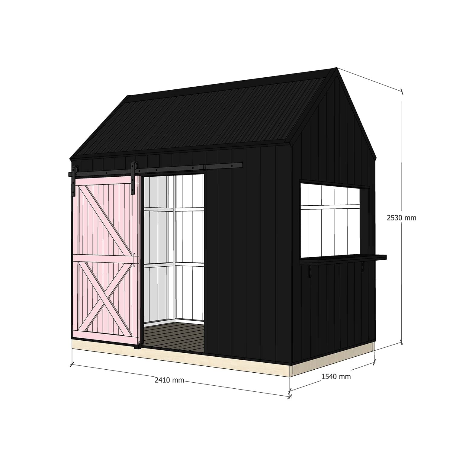 Barn Cubby House - Commercial