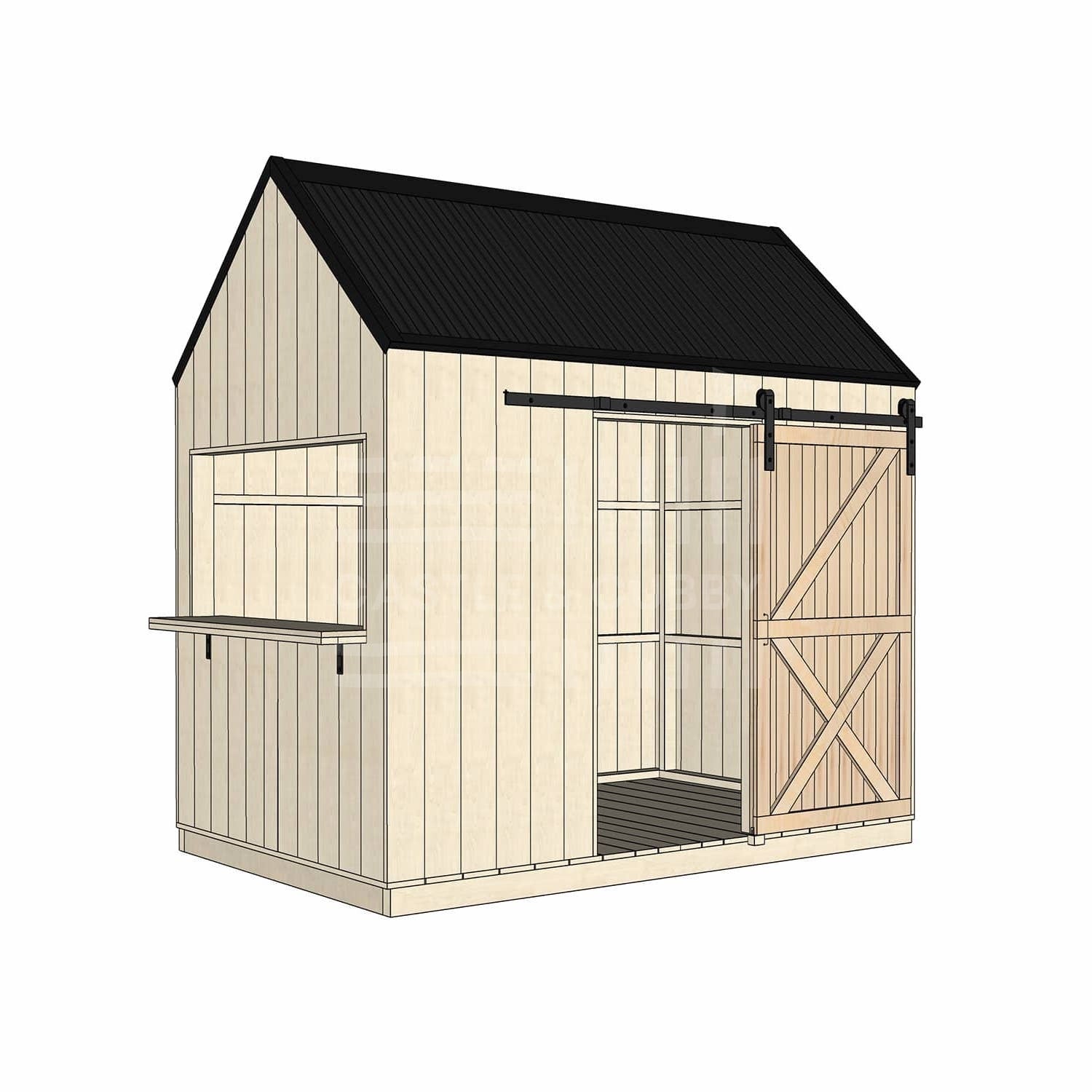 Barn Cubby House - Commercial