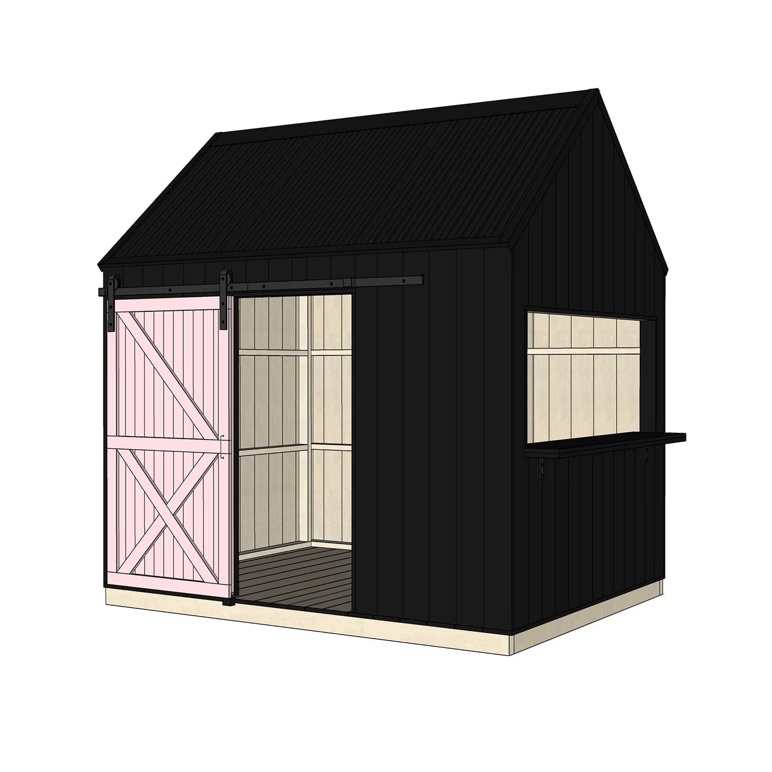 Barn Cubby House - Commercial