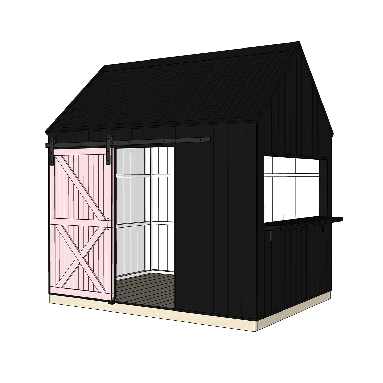 Barn Cubby House - Commercial
