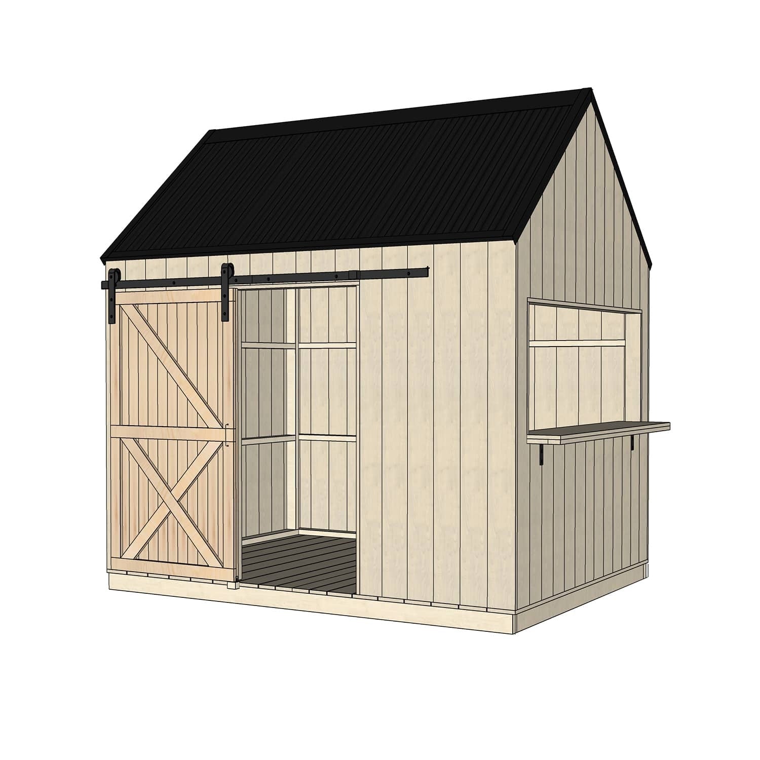 Barn Cubby House - Commercial