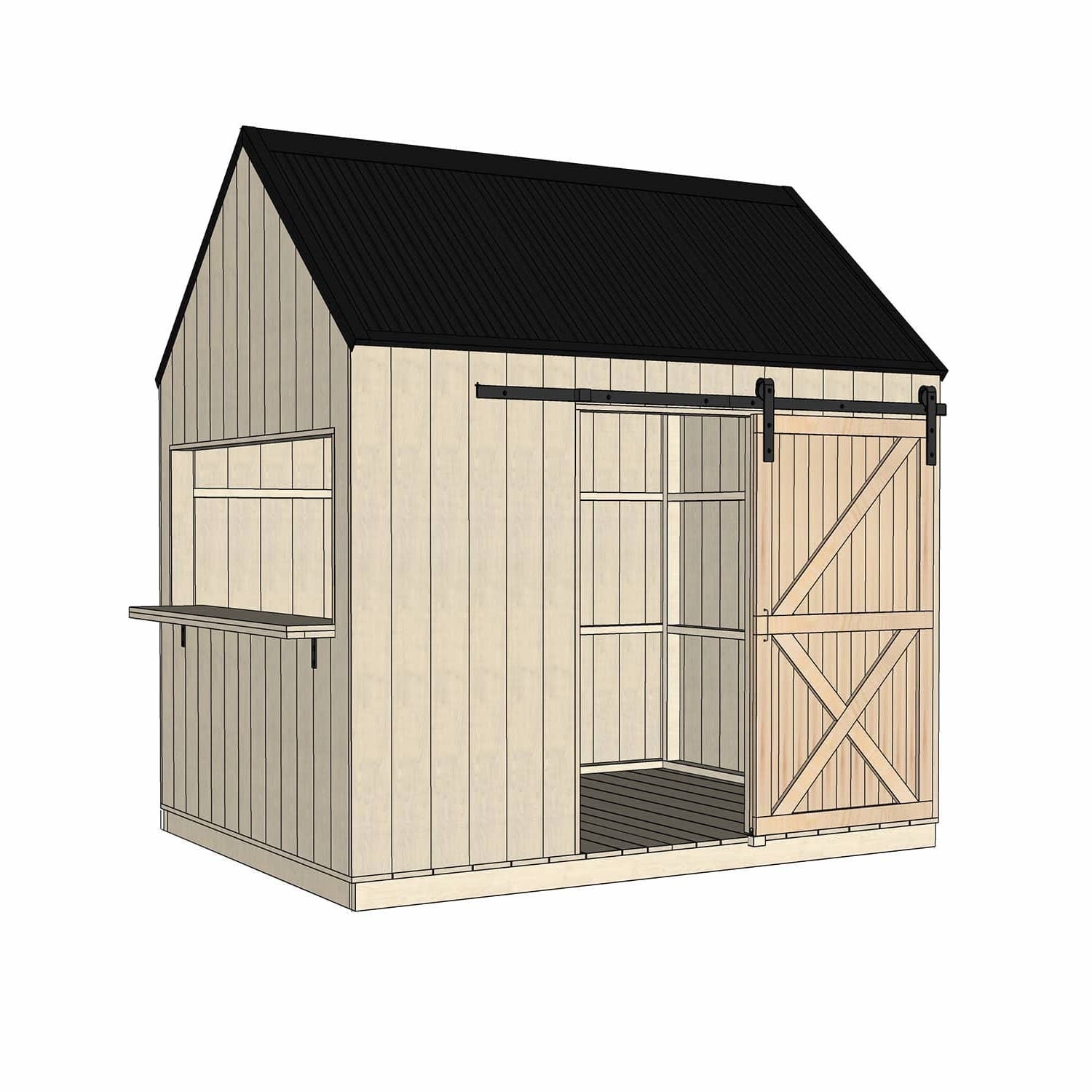 Barn Cubby House - Commercial