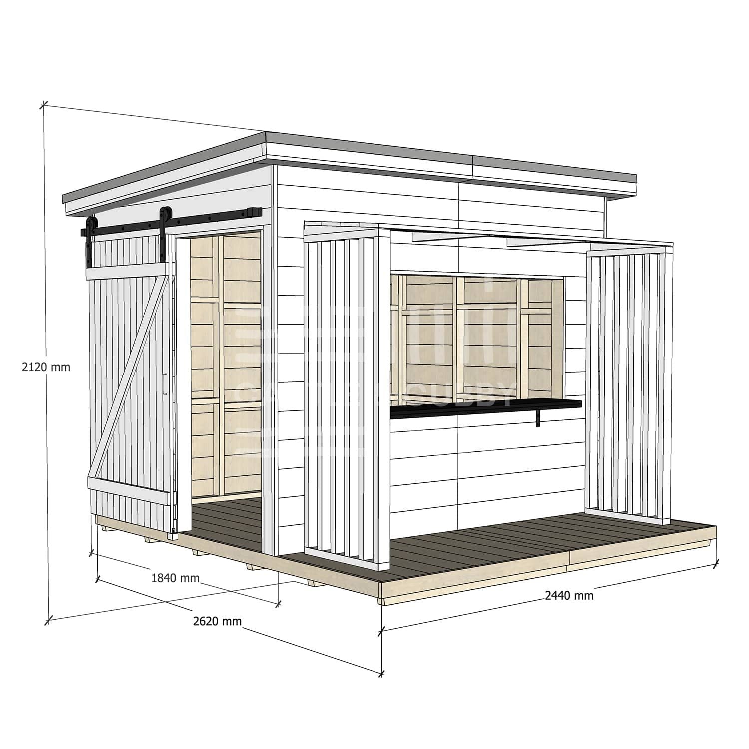 Mister Zimi &#39;Mini Zimi&#39; Cubby House - Commercial