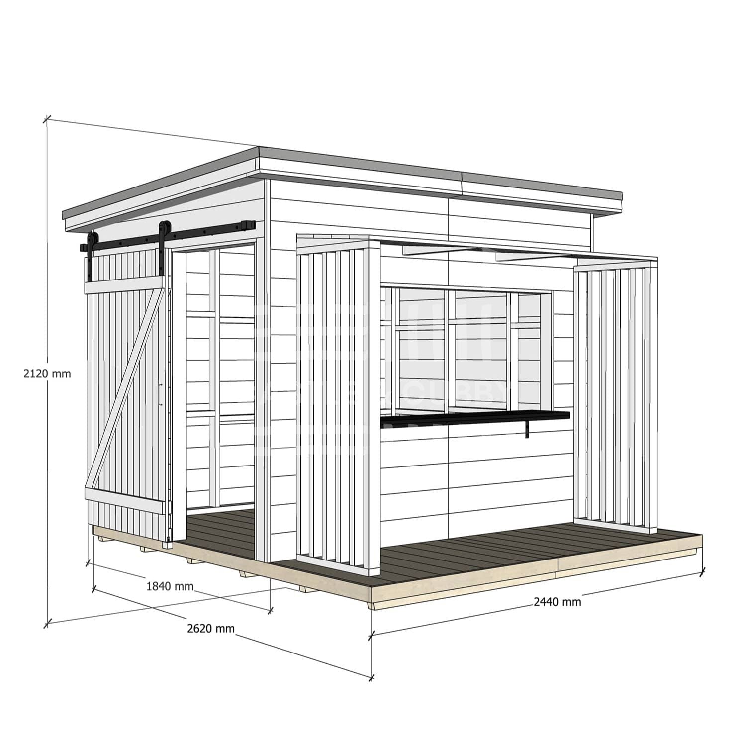 Mister Zimi &#39;Mini Zimi&#39; Cubby House - Commercial