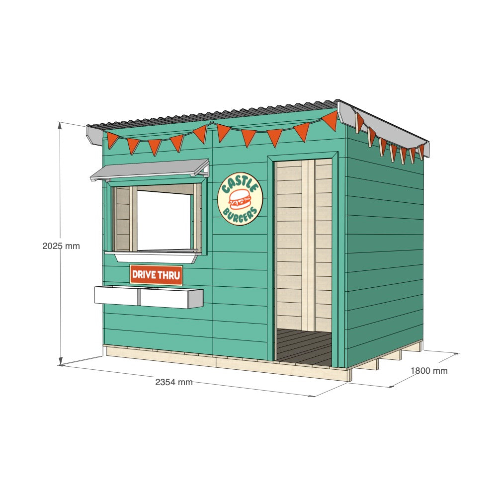 Burger Drive Thru Cubby House