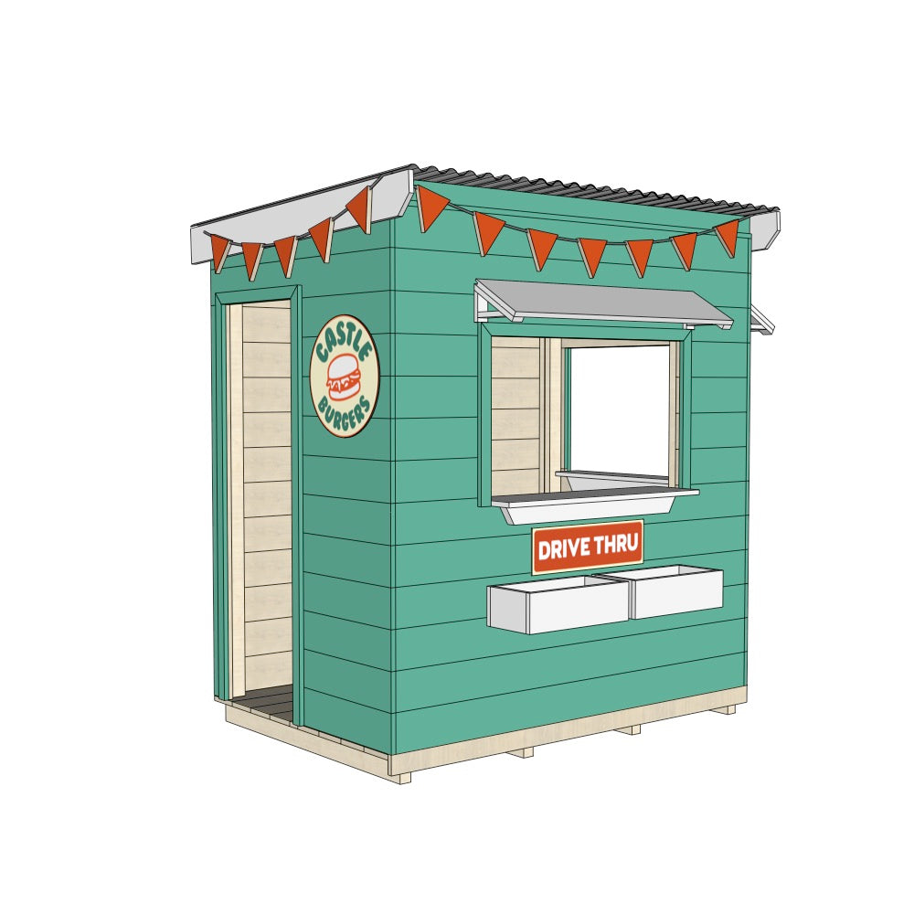 Burger Drive Thru Cubby House
