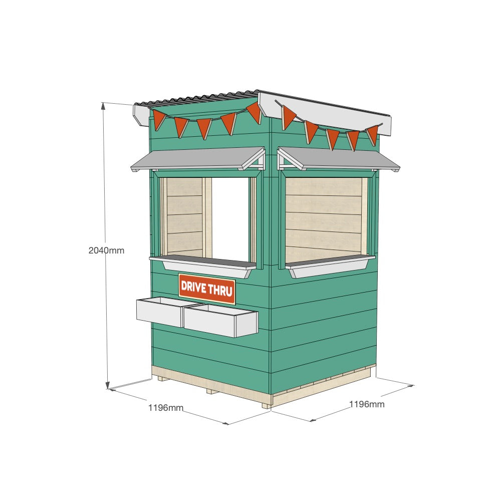 Burger Drive Thru Cubby House