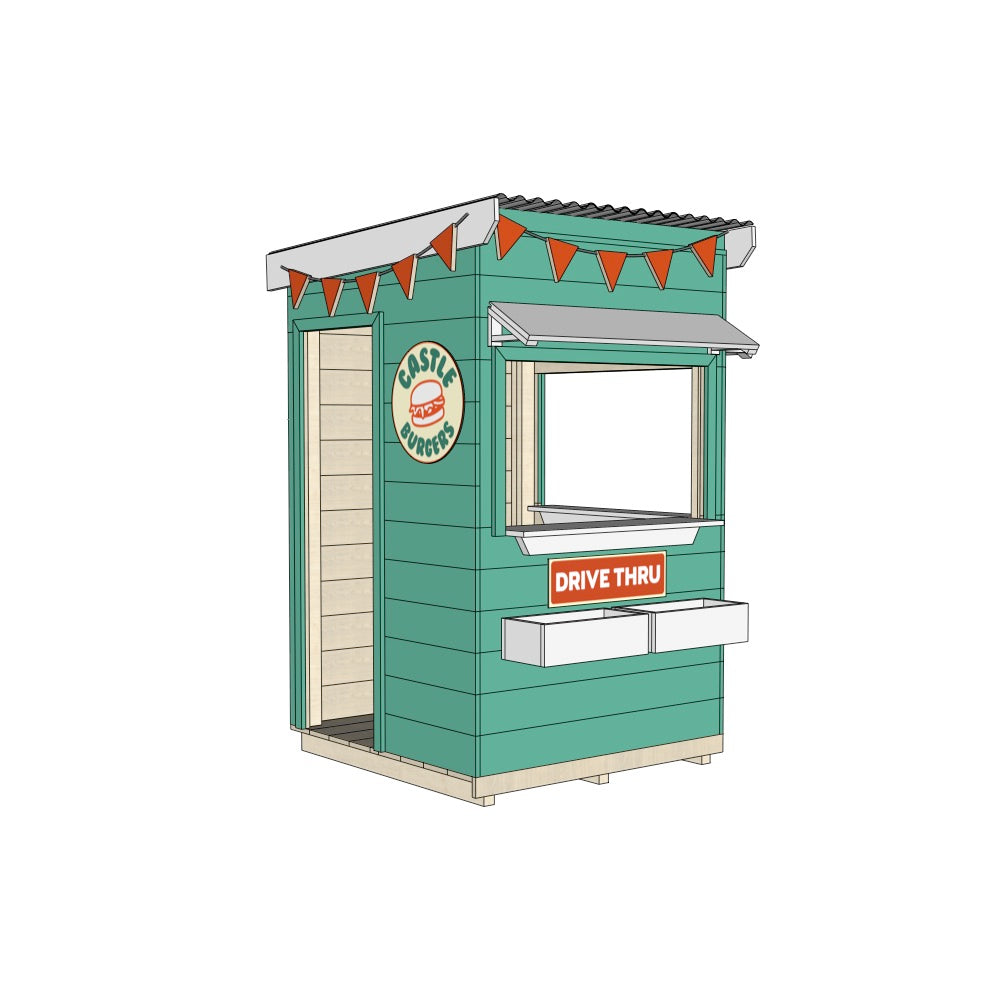 Burger Drive Thru Cubby House