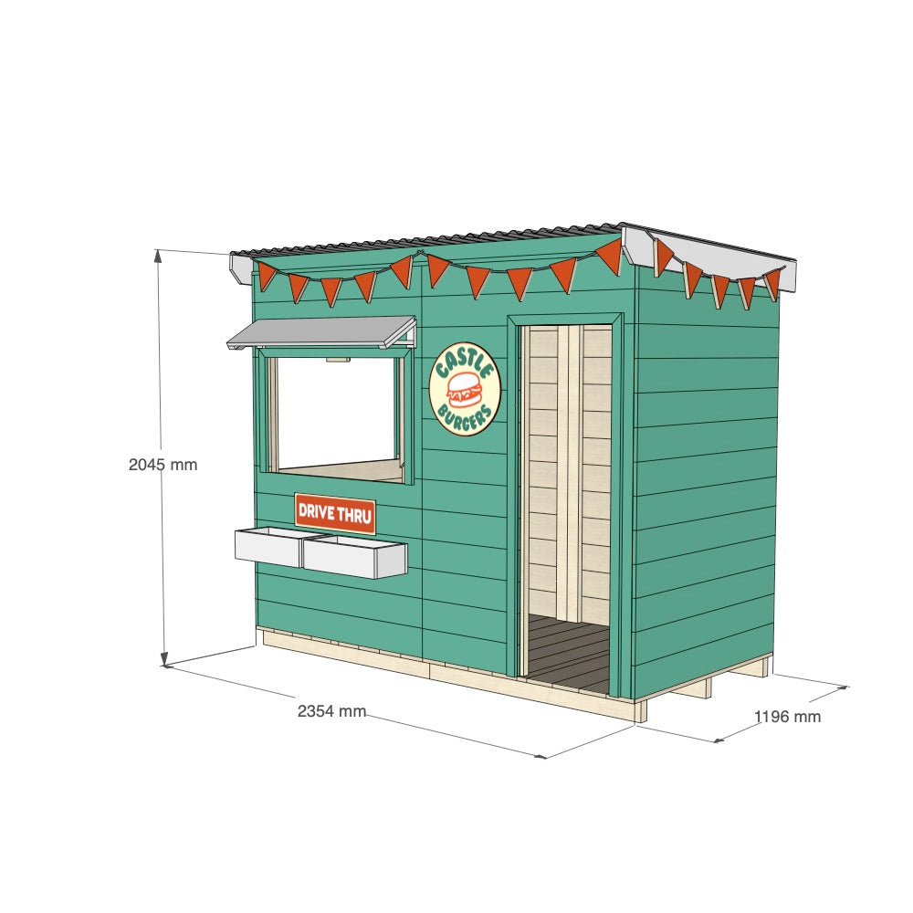 Burger Drive Thru Cubby House