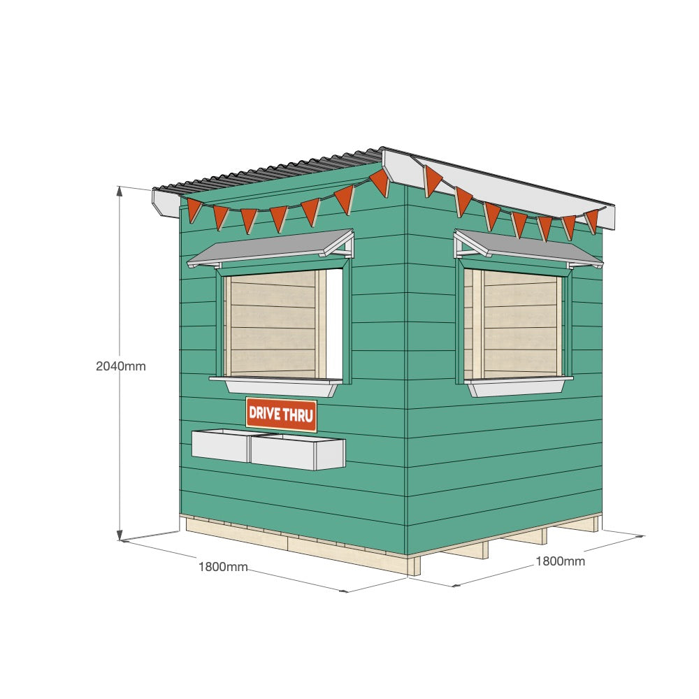 Burger Drive Thru Cubby House