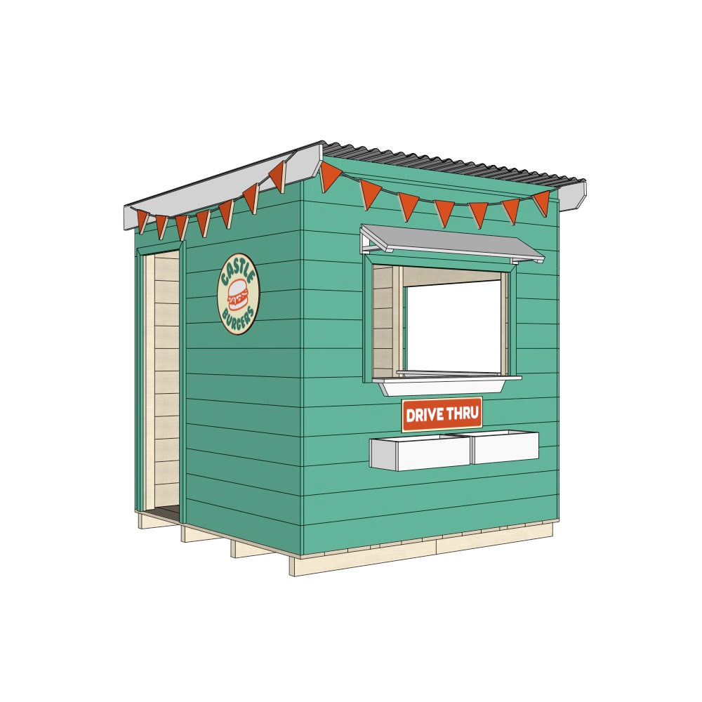 Burger Drive Thru Cubby House