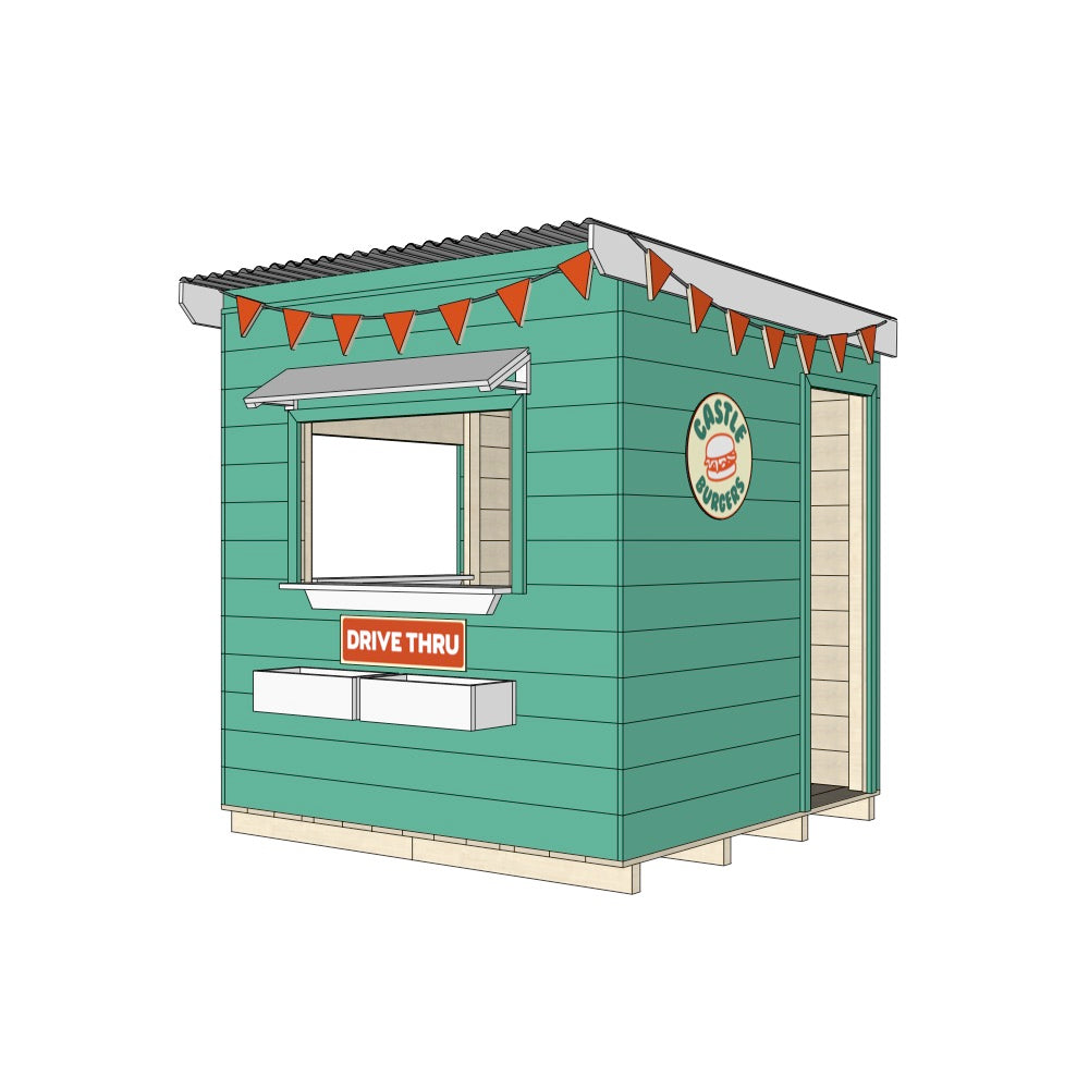Burger Drive Thru Cubby House