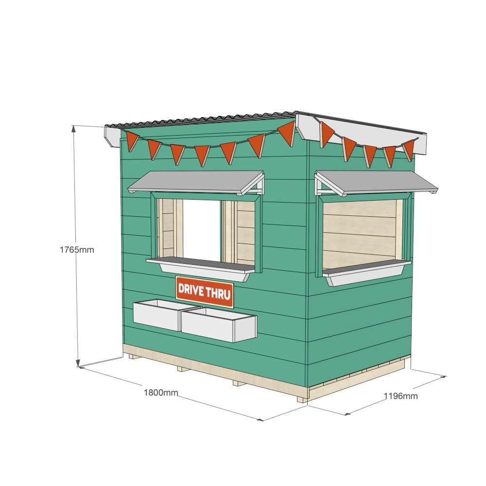 Burger Drive Thru Cubby House