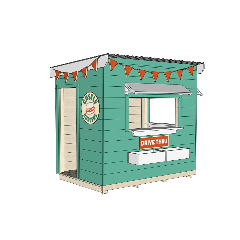 Burger Drive Thru Cubby House
